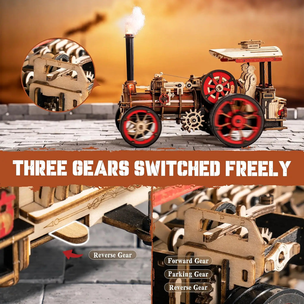 Build a Steam Locomotive That Actually Moves — ROKR 1:28 Mechanical Wooden Puzzle