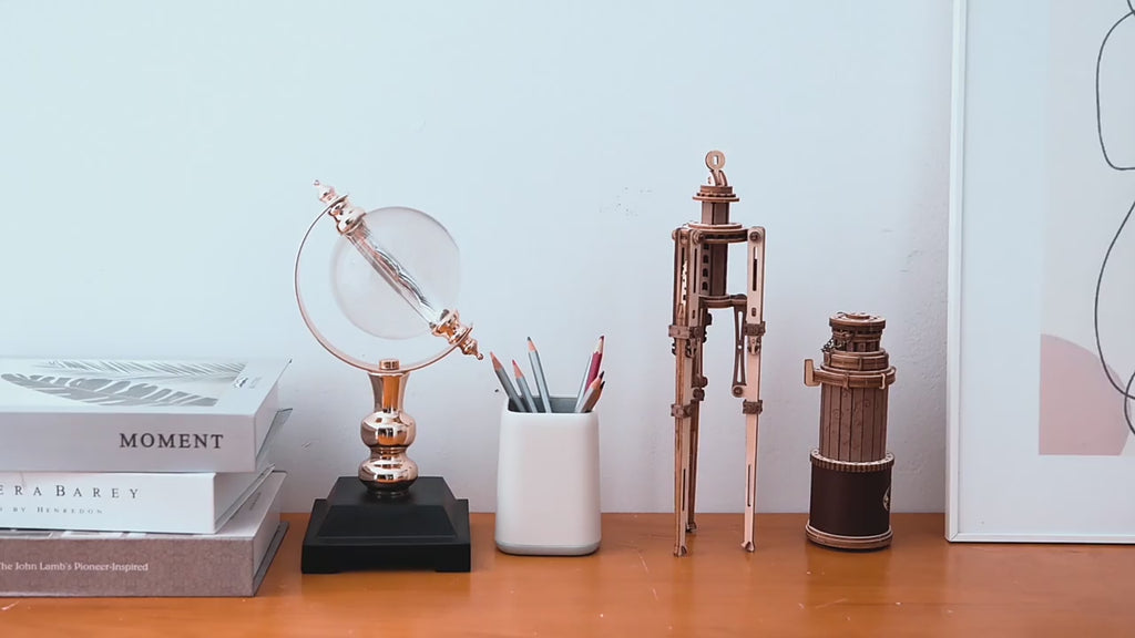 Build a Real Working Telescope — ROKR 1:1 Wooden Model Kit | 314 Pieces